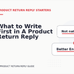 What to Write First in A Product Return Reply