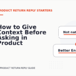 How to Give Context Before Asking in Product Return Reply English