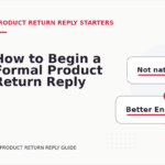 How to Begin a Formal Product Return Reply