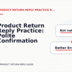 Product Return Reply Practice: Polite Confirmation Examples