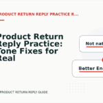 Product Return Reply Practice: Tone Fixes for Real Situations