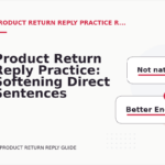 Product Return Reply Practice: Softening Direct Sentences